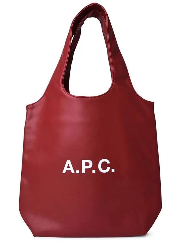 Ninon Small Recycled Leather Tote Bag Red - A.P.C. - BALAAN 2