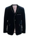 Men's Cotton Velvet Tip Classic Jacket Navy - THOM BROWNE - BALAAN 1