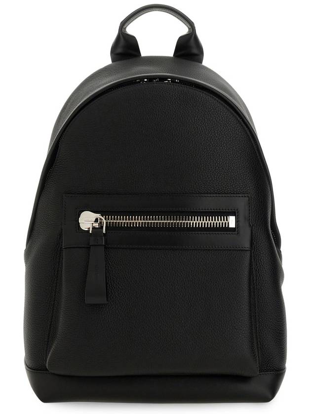 Grained Leather Buckley Backpack Black - TOM FORD - BALAAN 2