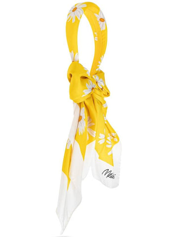 Moschino Headband With Scarf, Women's, Yellow - MOSCHINO - BALAAN 1