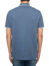 Stretch Cotton Pique Short Sleeve Polo Shirt Light Blue - STONE ISLAND - BALAAN 4