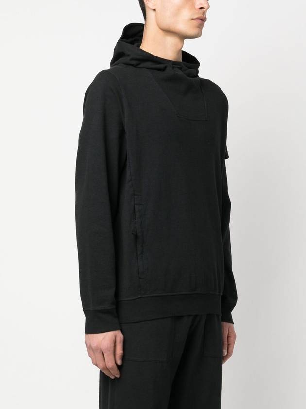 Ghost Piece Hoodie Black - STONE ISLAND - BALAAN 3