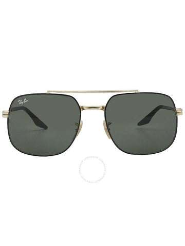 Ray Ban Green Square Unisex Sunglasses RB3699 900031 56 - RAY-BAN - BALAAN 1