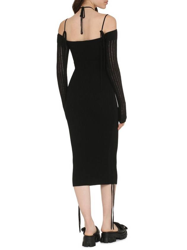 Andreādamo Ribbed Knit Dress - ANDREADAMO - BALAAN 4