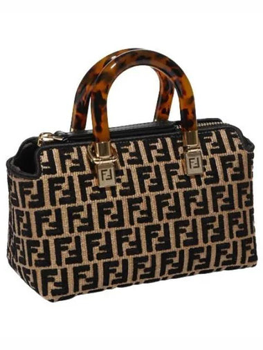 By the Way Mini Raffia Boston Bag - FENDI - BALAAN 1