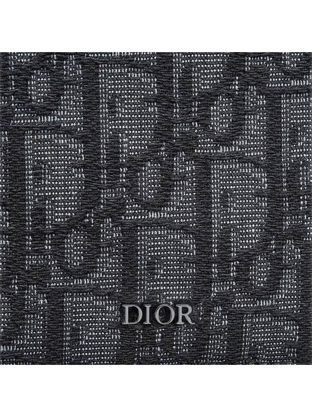 Wallet Black  Oblique Jacquard - DIOR - BALAAN 6