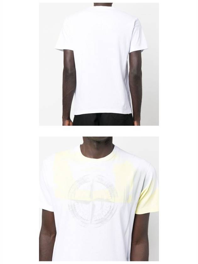 Circlet Logo Printing Short Sleeve T-Shirt White - STONE ISLAND - BALAAN 6