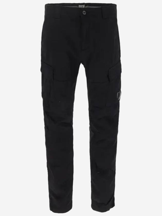 Lens Wappen Cargo Straight Pants Black - CP COMPANY - BALAAN 2