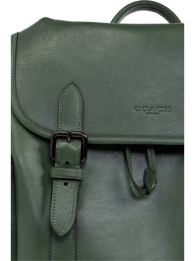 Coach Leather Backpack Hitch, Men's, Green - COACH - BALAAN 6