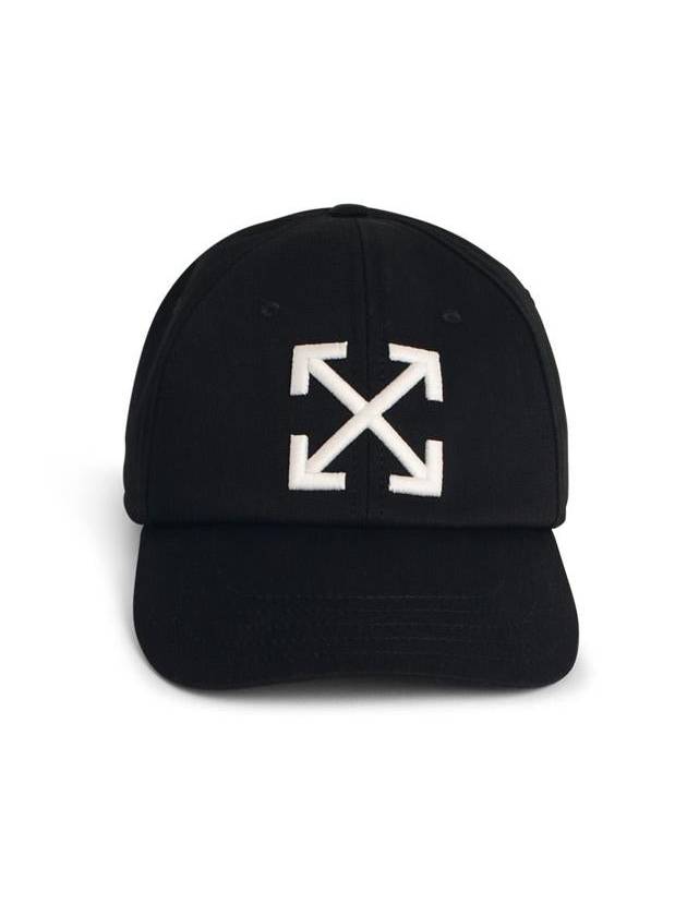 Off-White 'Arrow' Black Cotton Cap - OFF WHITE - BALAAN 1