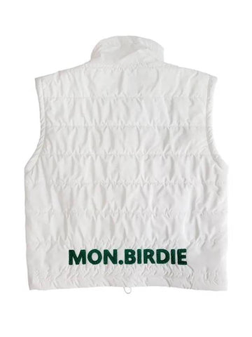 MONBIRDIE SMILE PADDING VEST MONBIRDIE SMILE PADDING ANORAK VEST WHITE - MONBIRDIE GOLF - BALAAN 1