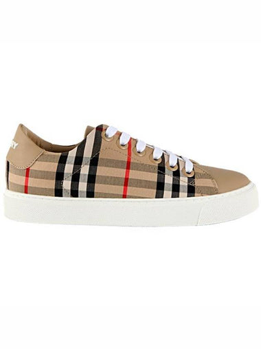 Vintage Check Low Top Sneakers Beige - BURBERRY - BALAAN 1