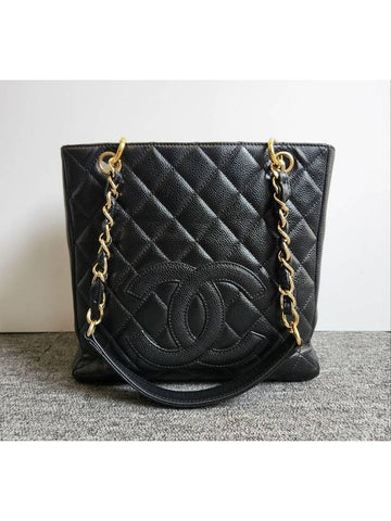 Caviar gold petite shopping shoulder bag - CHANEL - BALAAN 1