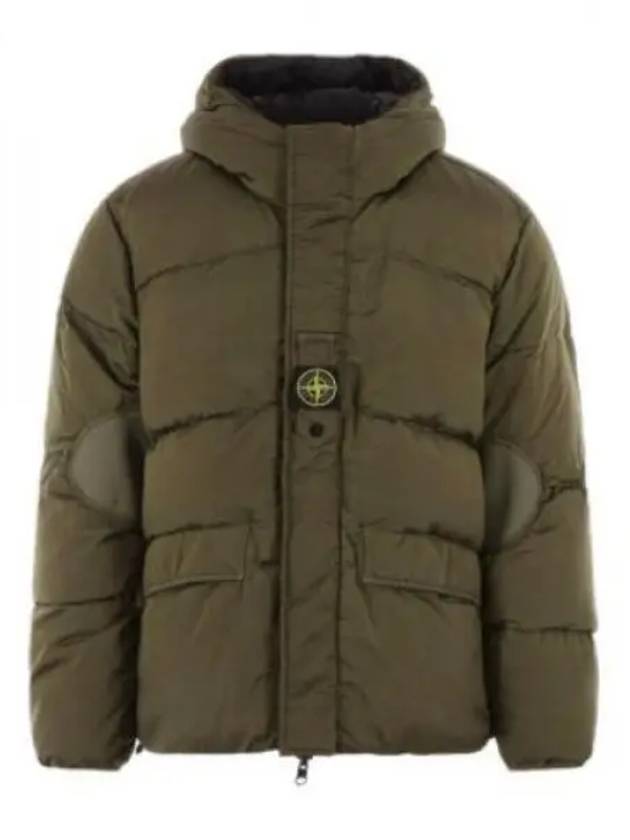 Logo Patch Reversible Padding Olive - STONE ISLAND - BALAAN 2