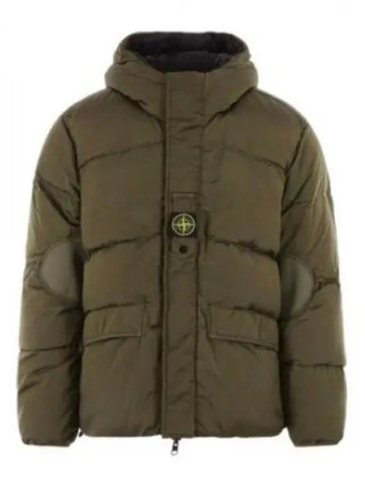 Logo Patch Reversible Padding Olive - STONE ISLAND - BALAAN 2