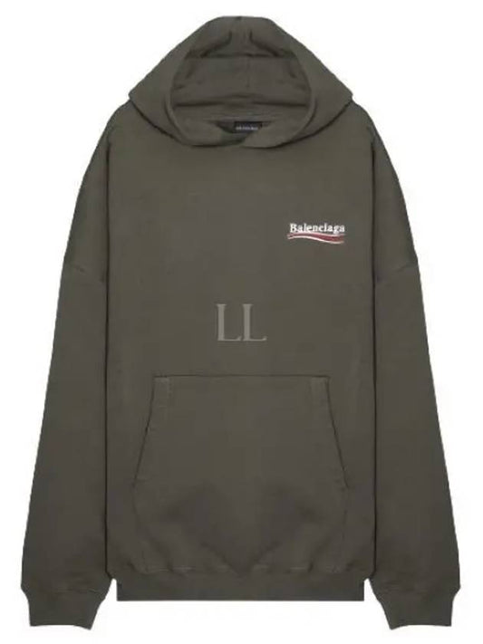 Political Campaign Large Fit Hoodie Green - BALENCIAGA - BALAAN 2