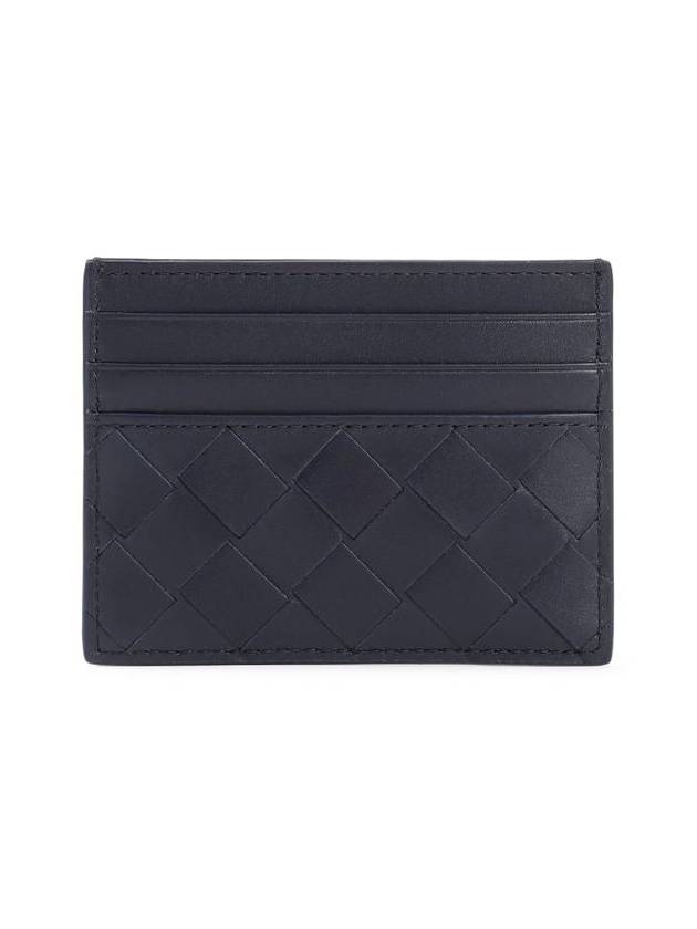 Intrecciato Leather Card Wallet Black - BOTTEGA VENETA - BALAAN 3