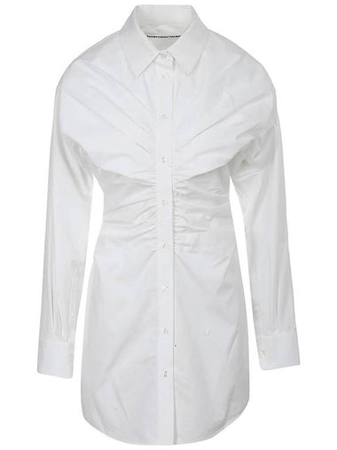 Alexander Wang Pulled Shirt Dress With Back Cummerbund Clothing - ALEXANDER WANG - BALAAN 1