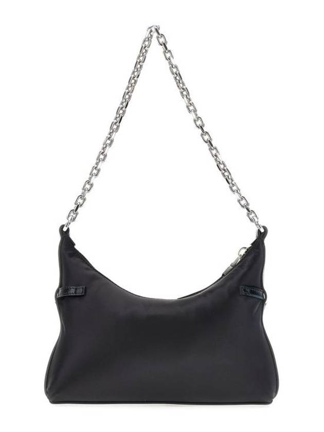 Voyou Party Nylon Satin Shoulder Bag Black - GIVENCHY - BALAAN 4