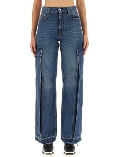 Denim Straight Pants 6D0182 3SPH334003 BLUE - STELLA MCCARTNEY - BALAAN 1