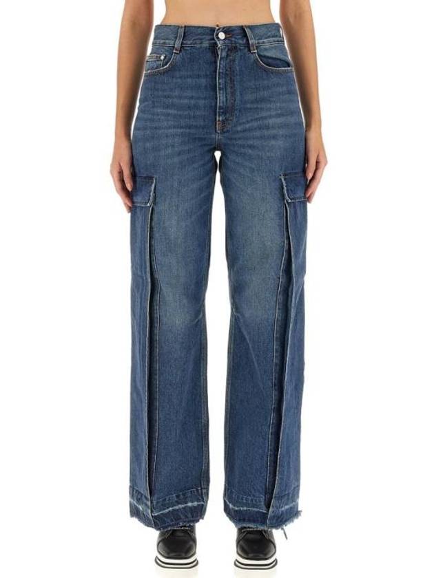 Denim Straight Pants 6D0182 3SPH334003 BLUE - STELLA MCCARTNEY - BALAAN 1