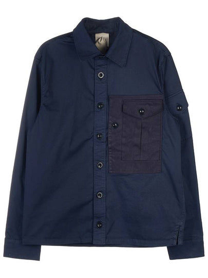 Mid Layer Long Sleeve Shirt Navy - TEN C - BALAAN 2