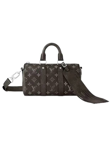 Keepall Bandouliere 25 Tote Bag Black - LOUIS VUITTON - BALAAN 1