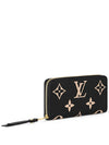 Zippy Monogram Long Wallet Black Beige - LOUIS VUITTON - BALAAN 3