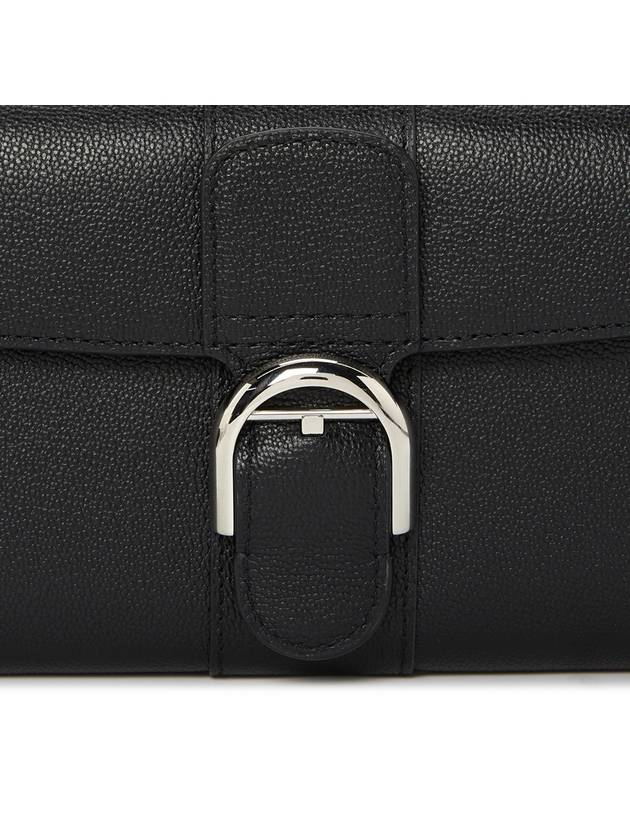 Brillant Chain Rodeo Calf Leather Long Wallet Black - DELVAUX - BALAAN 9