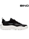 Gum Boy Leather Suede Low Top Sneakers Black - VALENTINO - BALAAN 2