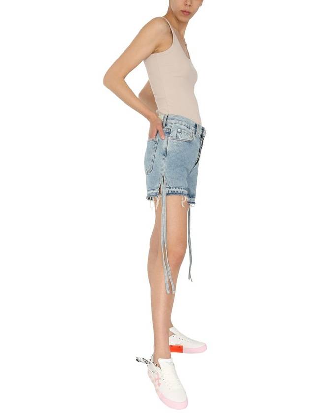 high-rise denim shorts - OFF WHITE - BALAAN 3