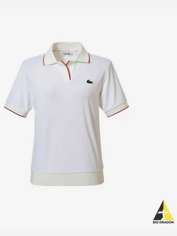 Open collar short sleeve polo 70V - LACOSTE - BALAAN 1