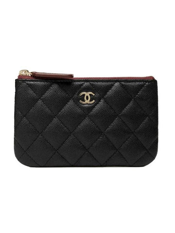 Classic Small Zipper Pouch Bag Black - CHANEL - BALAAN 1