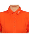 Women's Golf Tour Tech Polo Shirt Orange - J.LINDEBERG - BALAAN 6