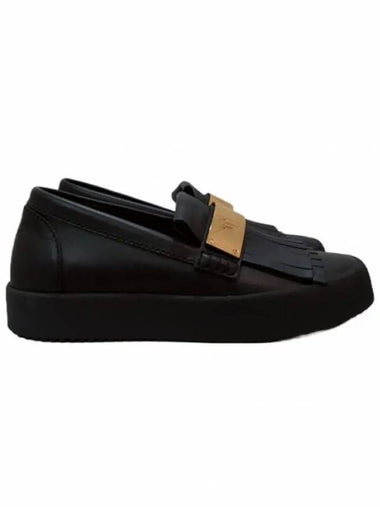 RU6039 003 May London Gold Buckle Sneakers Black Giuseppe Zanotti - GIUSEPPE ZANOTTI - BALAAN 1