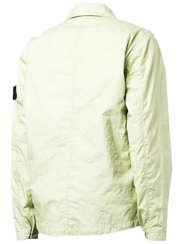 Men's Membrana Wappen Zip-Up Jacket Light Green - STONE ISLAND - BALAAN 4