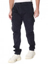 Flat Nylon Cargo Straight Pants Navy - CP COMPANY - BALAAN 3