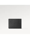 Multiple Taiga Leather Half Wallet Black - LOUIS VUITTON - BALAAN 8