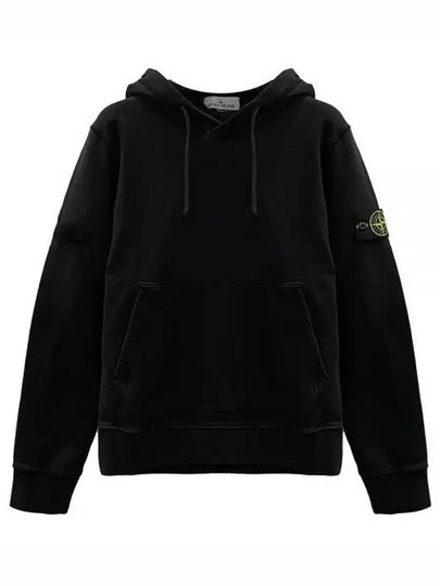 Signature Logo Patch Hoodie Black - STONE ISLAND - BALAAN 2