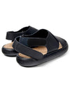 Pelotas Cross Strap Leather Sandals Black - CAMPER - BALAAN 3