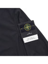 Men's Wappen Patch Softshell Zip Up Hoodie Black - STONE ISLAND - BALAAN 5