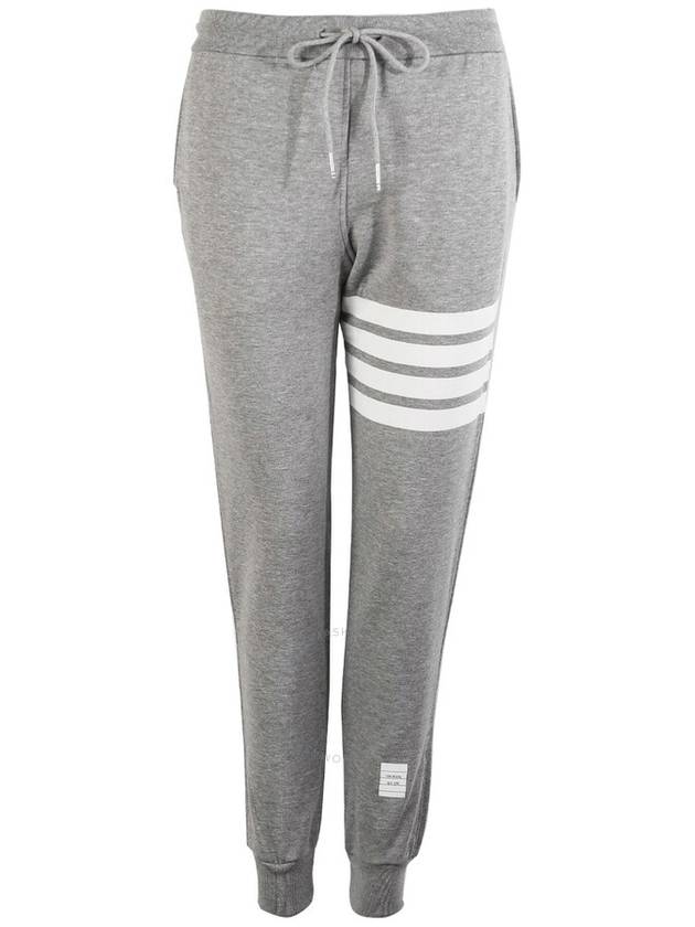 Women's Engineer 4 Bar Cotton Loopback Knit Track Pants Grey - THOM BROWNE - BALAAN 2