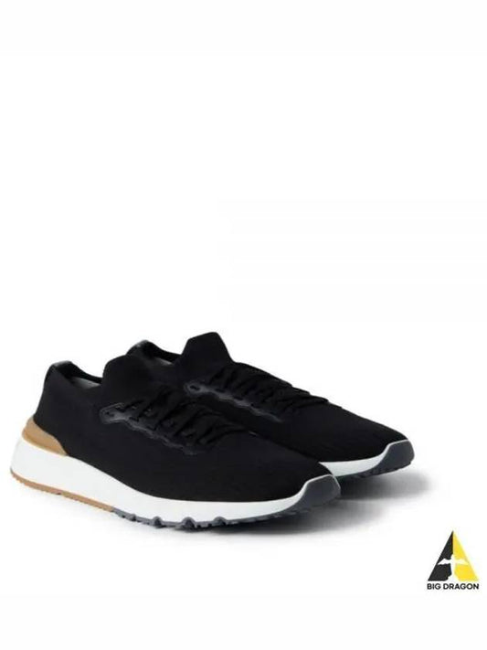 Knit Running Sneakers Black - BRUNELLO CUCINELLI - BALAAN 2