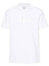 Eddie Cotton Polo Shirt White - BURBERRY - BALAAN 2