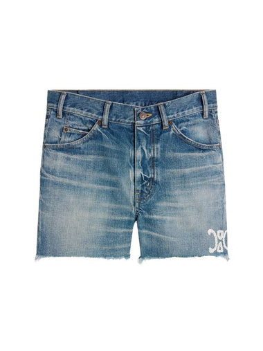 Skate Denim Shorts Blue - CELINE - BALAAN 1