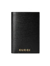 Script Leather Passport Wallet Black - GUCCI - BALAAN 1