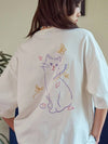 Kitten Fly Embroidered Short Sleeve Tee Cream - CPGN STUDIO - BALAAN 2