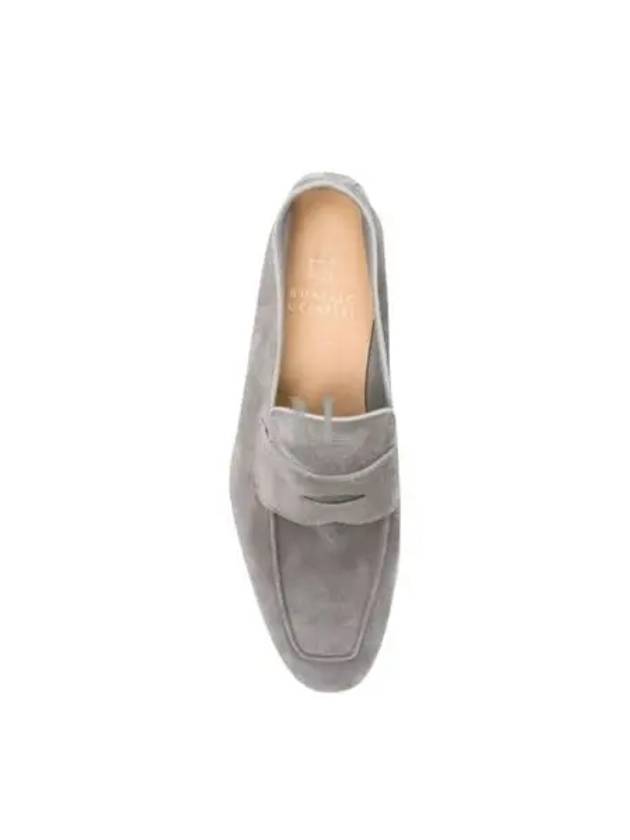 Suede Penny Slot Loafers Grey - BRUNELLO CUCINELLI - BALAAN 2