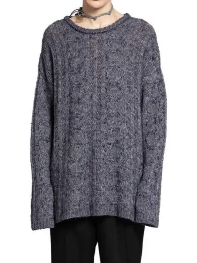 Popover Round Neck Knit Top Stormy Blue - OUR LEGACY - BALAAN 2