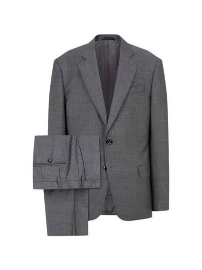 Men s micro pattern wool single suit dark gray 270548 - GIORGIO ARMANI - BALAAN 1